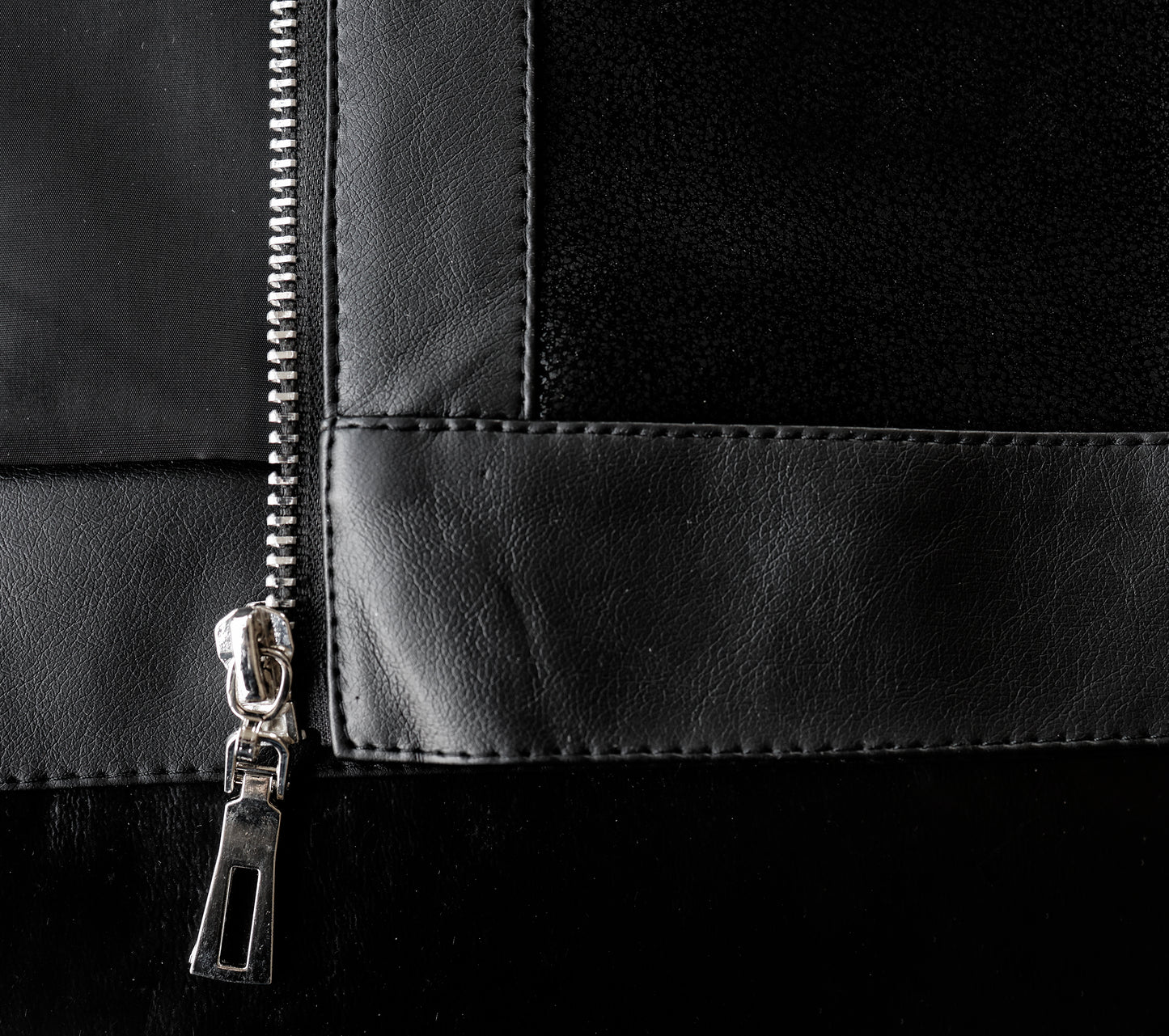 Arish Leather Jacket Athletic Mid-Weight Short Jacket Black
