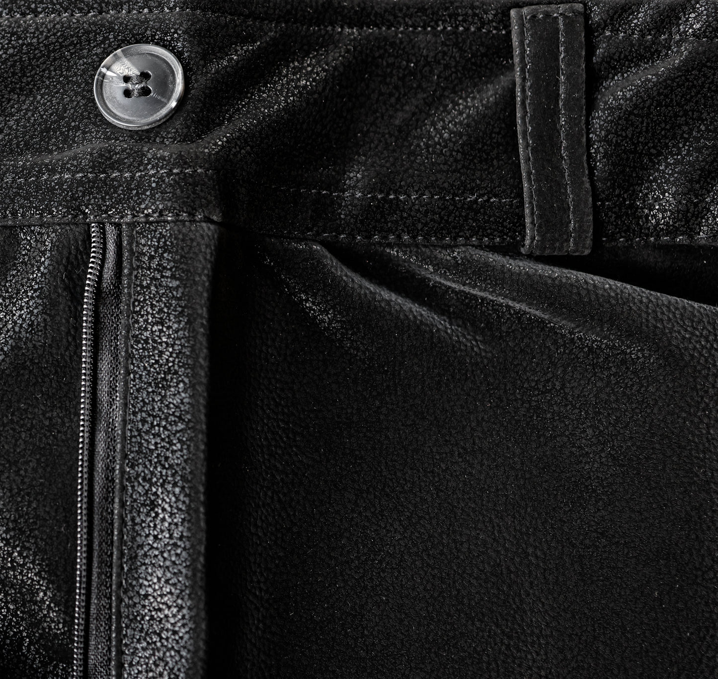 Arish Leather Skirt Black