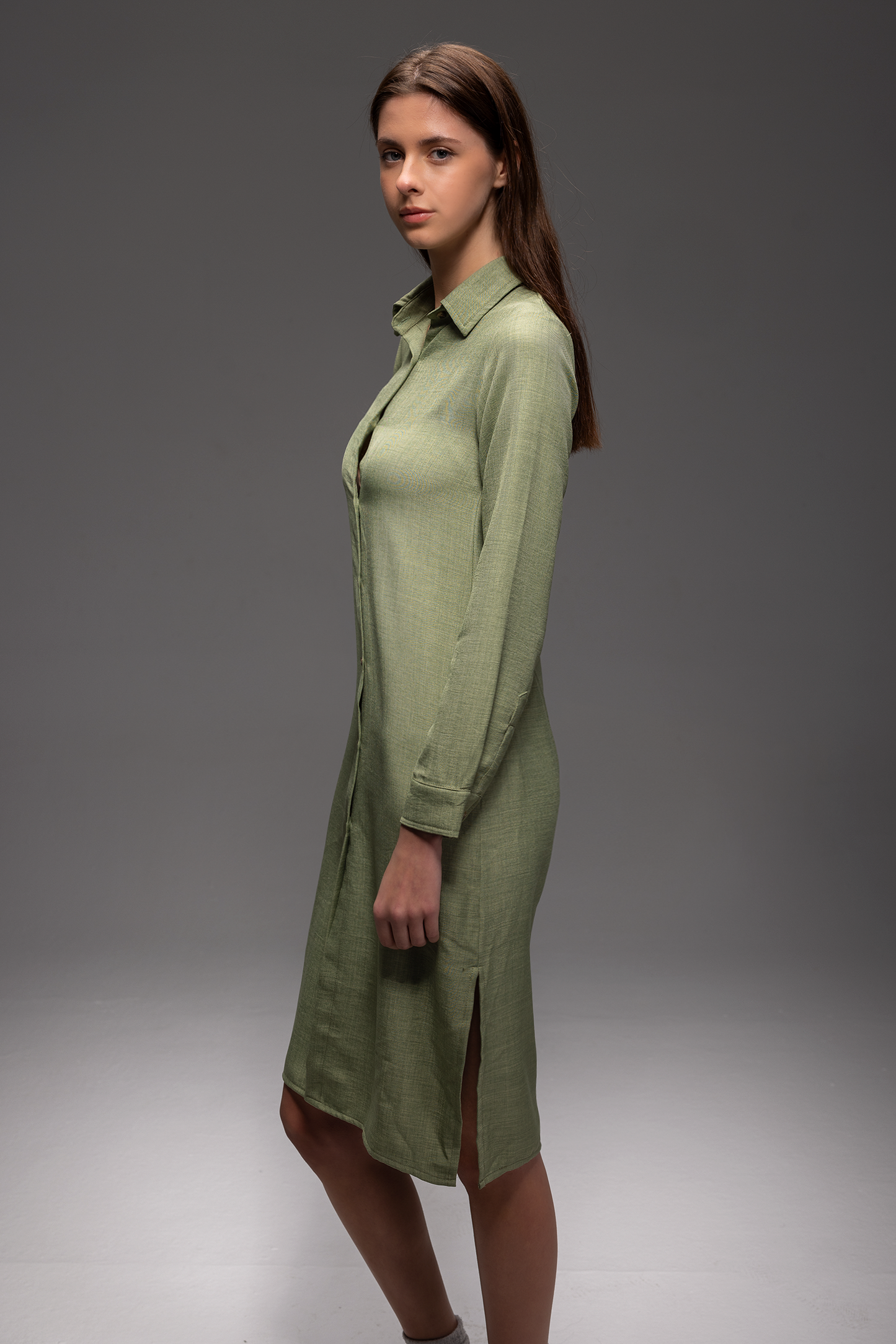 Solgar Breezy Linen Maxi Shirt Dress – Modest, Elegant & Summer-Ready