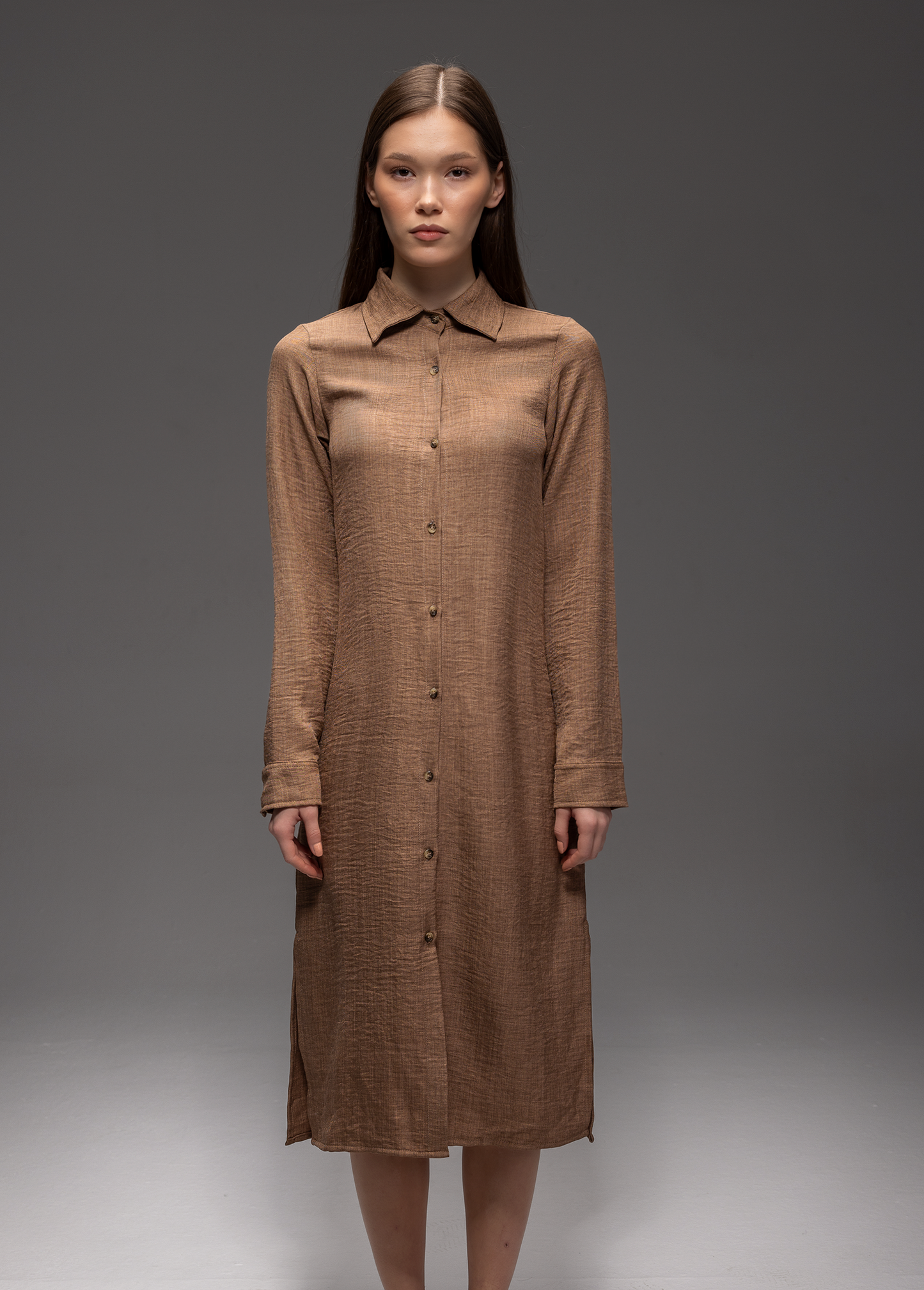 Solgar Breezy Linen Maxi Shirt Dress – Modest, Elegant & Summer-Ready