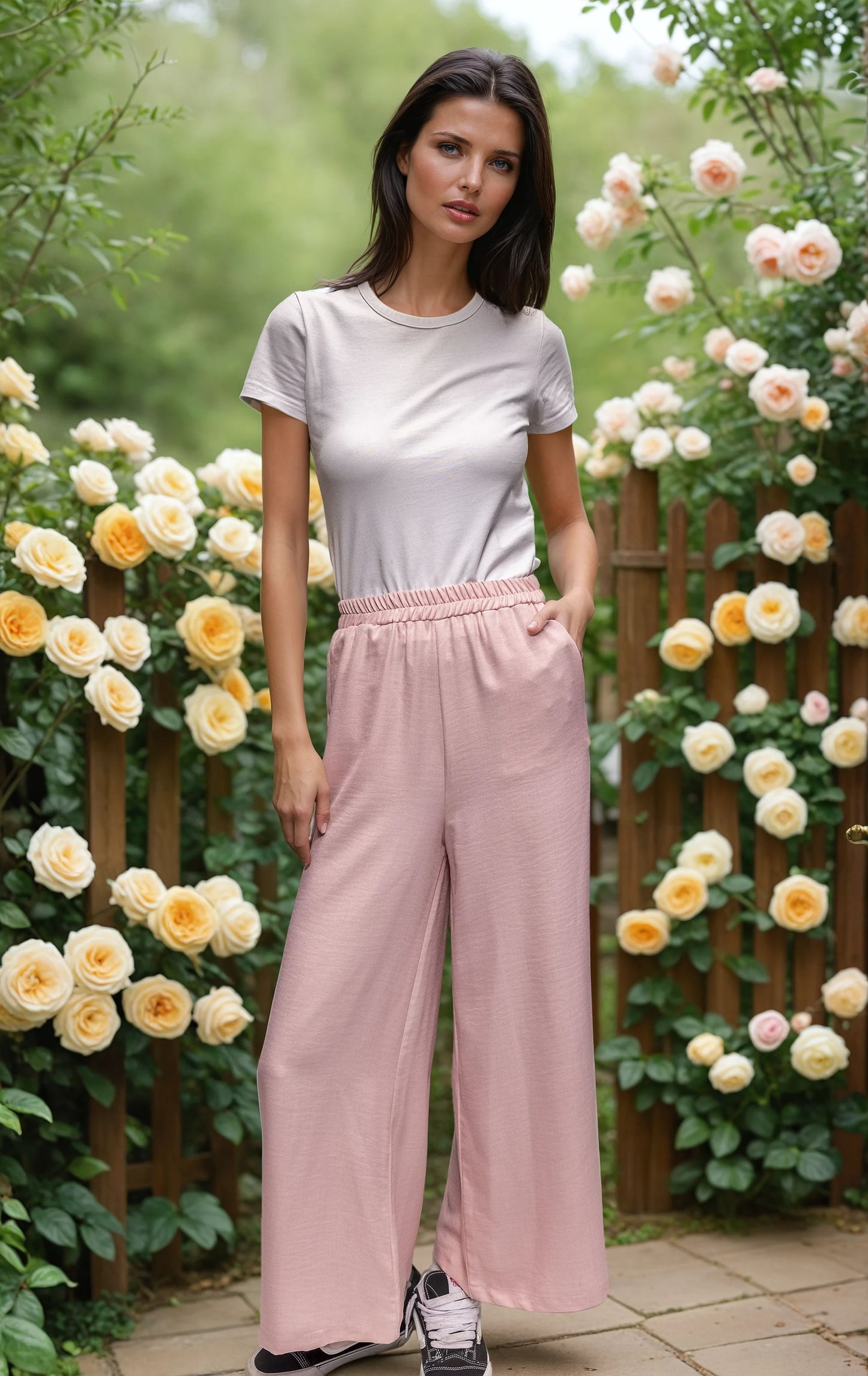 Breezy Linen Wide Leg Pants - High Waisted Summer Pants
