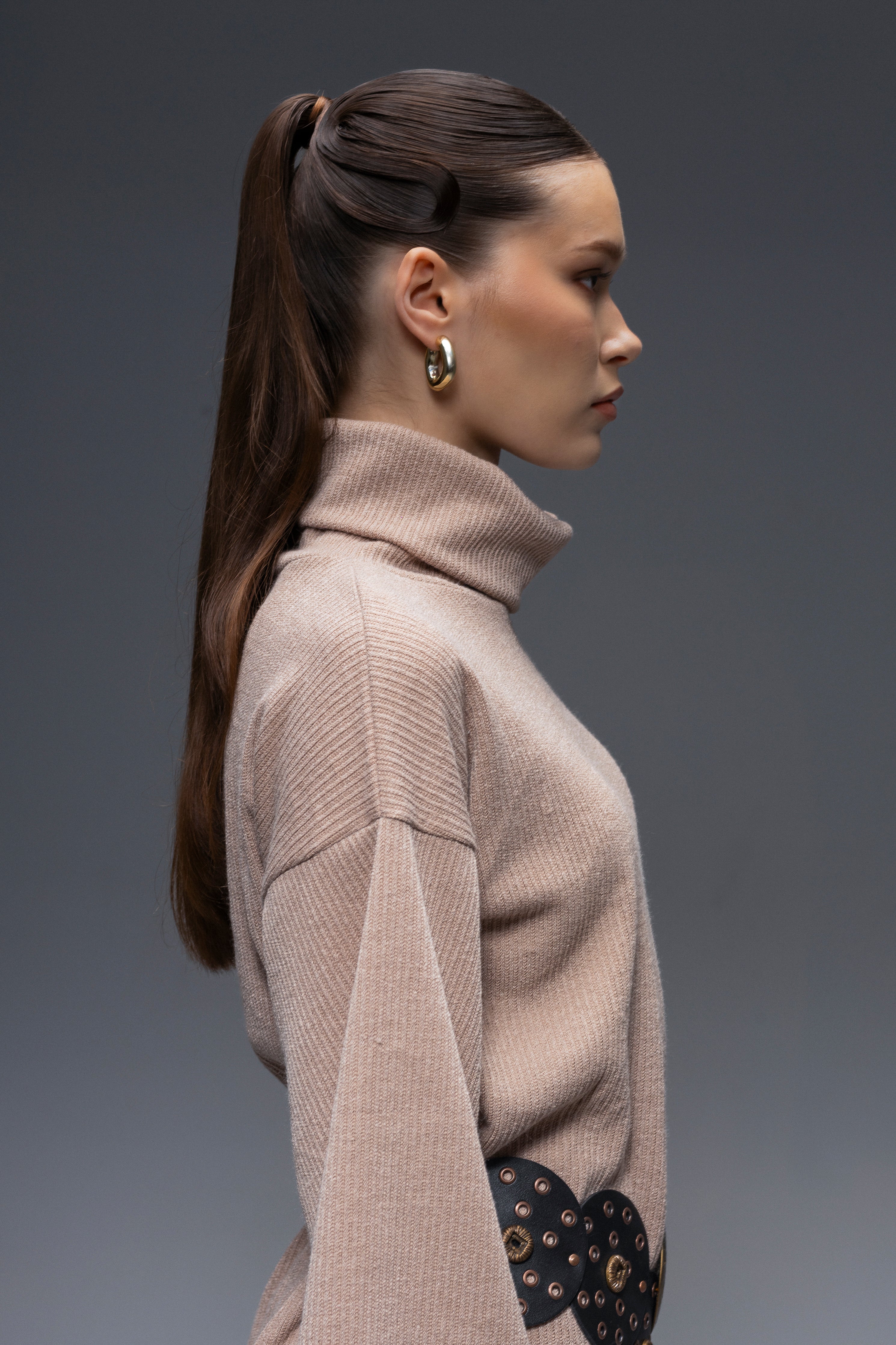 Arish Knit Dress Beige