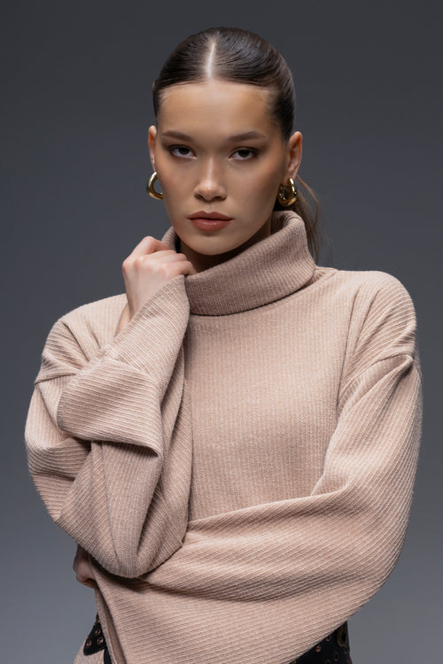 Arish Knit Dress Beige