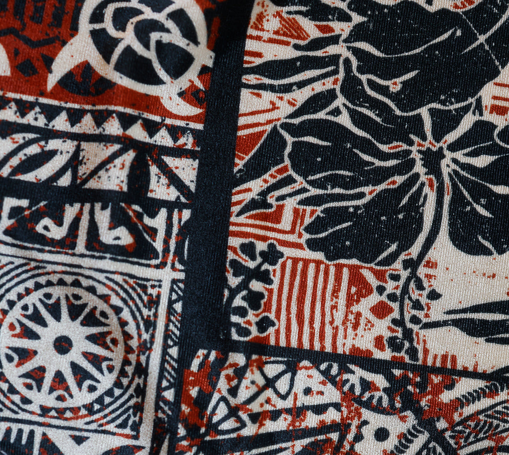 Desouk Patchwork Bodysuit Velvet