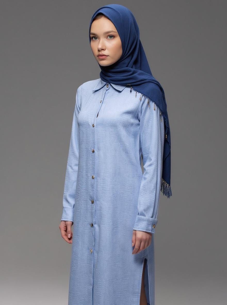 Solgar Breezy Linen Maxi Shirt Dress – Modest, Elegant & Summer-Ready