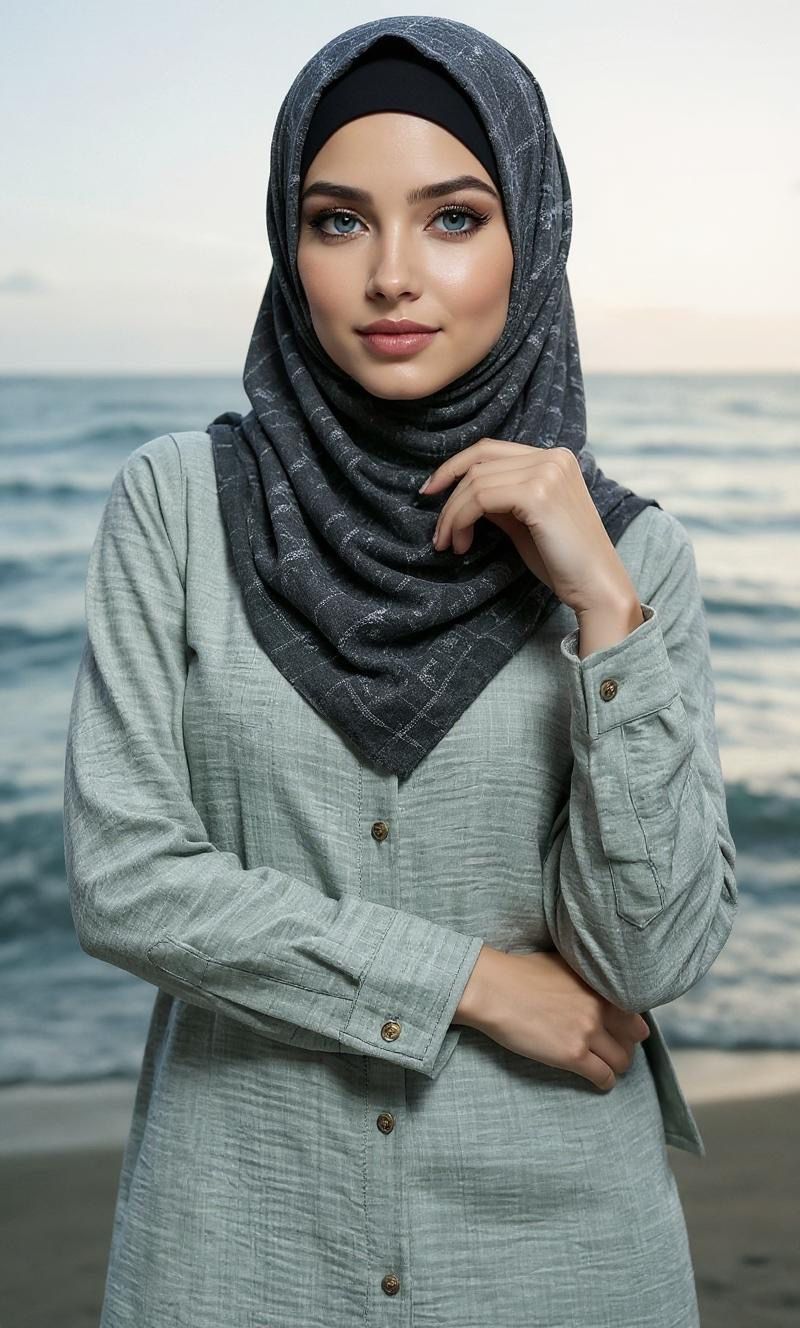 Solgar Breezy Linen Maxi Shirt Dress – Modest, Elegant & Summer-Ready