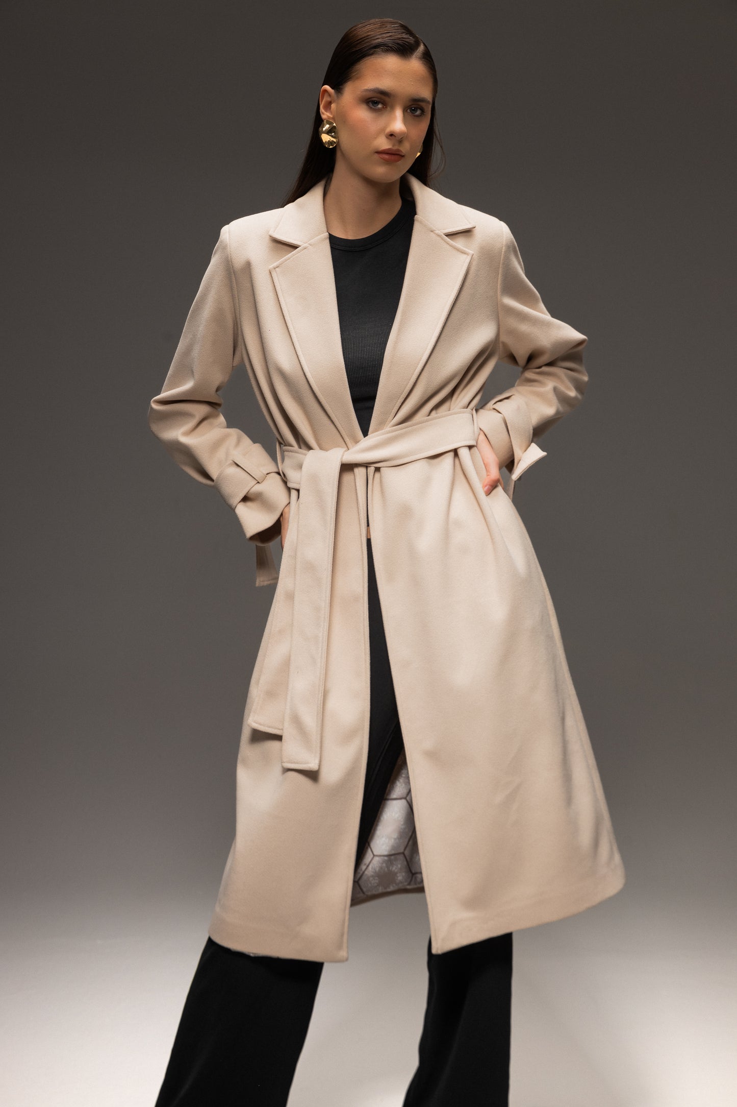 Sand Wool Coat