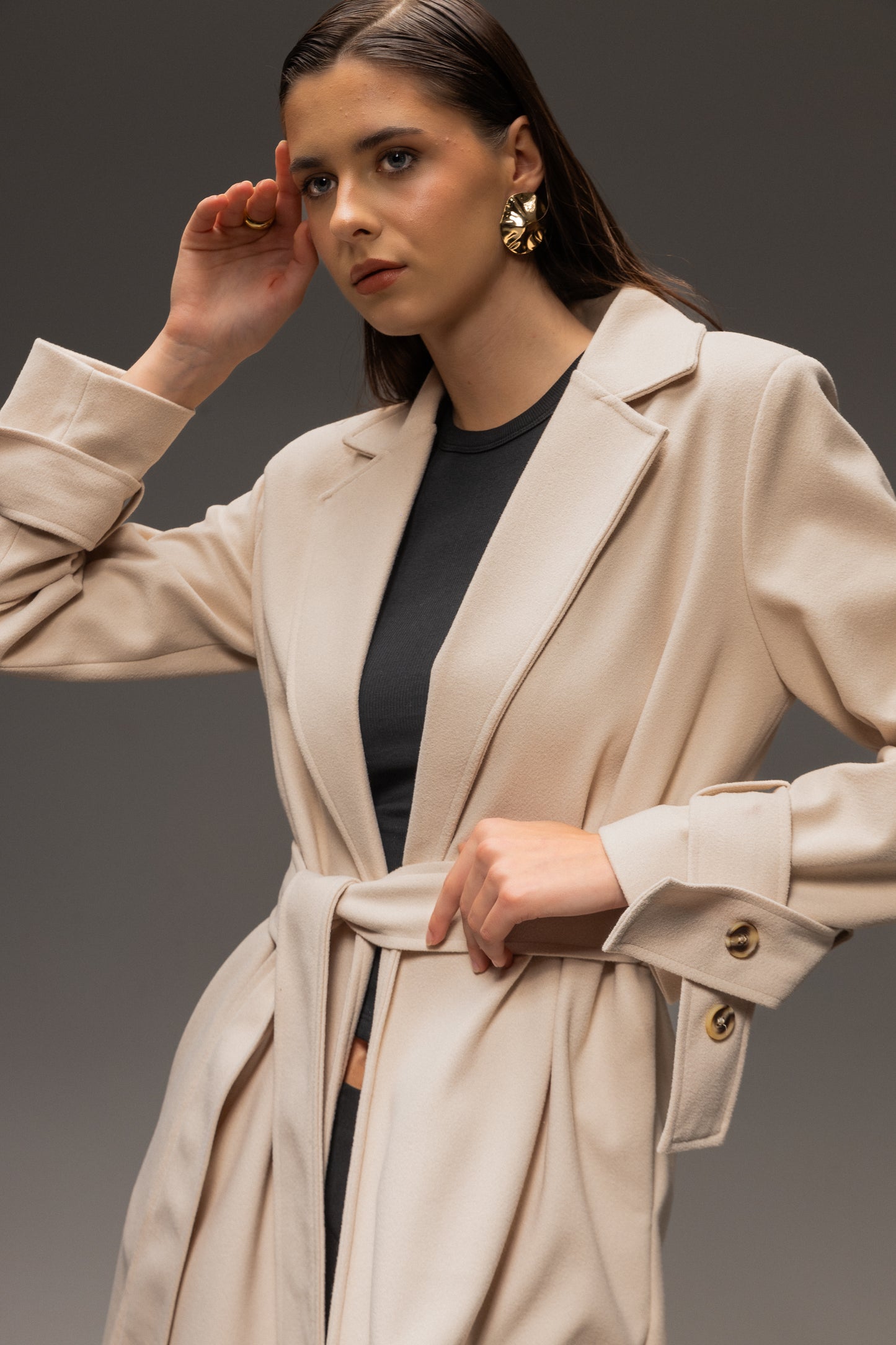 Sand Wool Coat