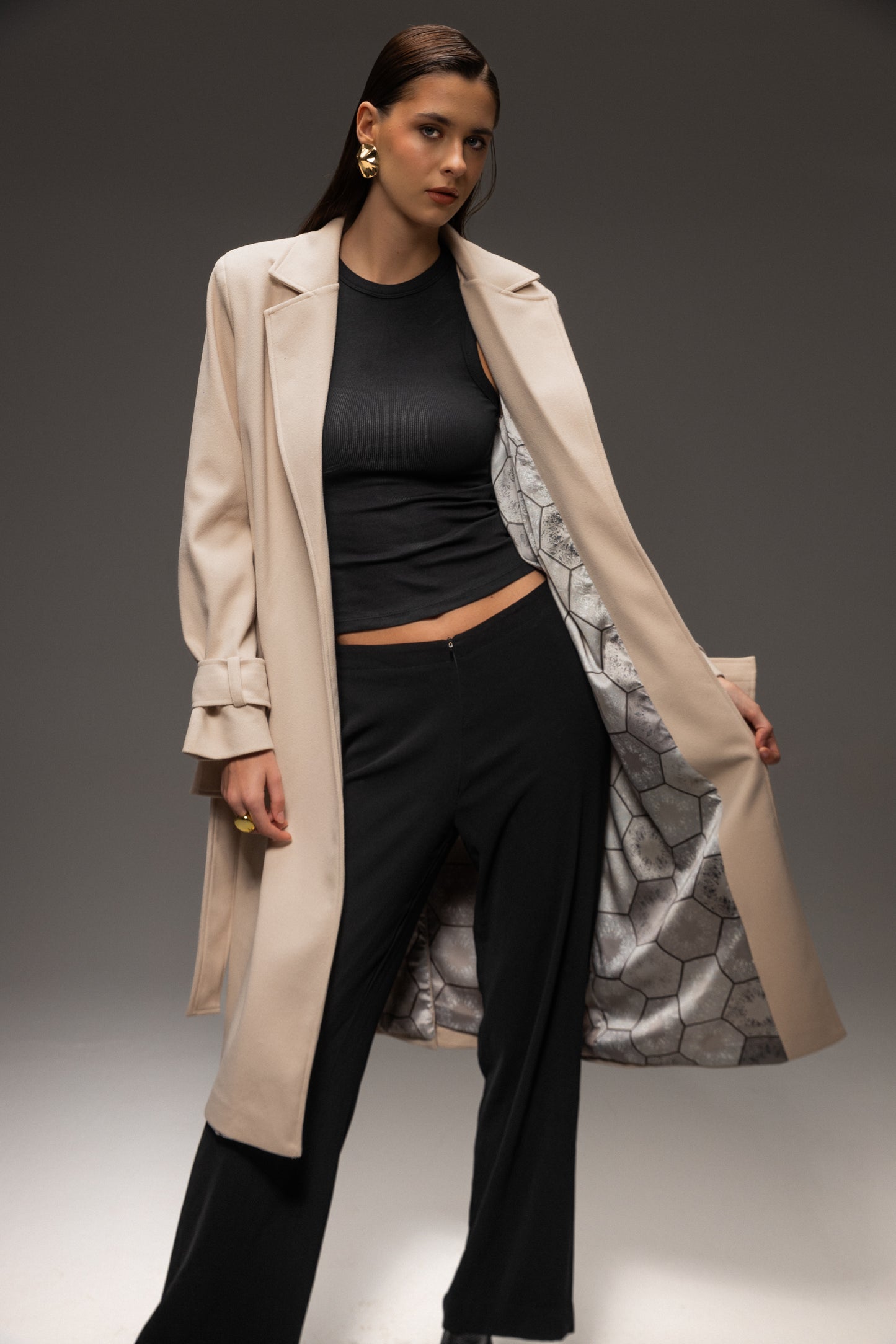 Sand Wool Coat