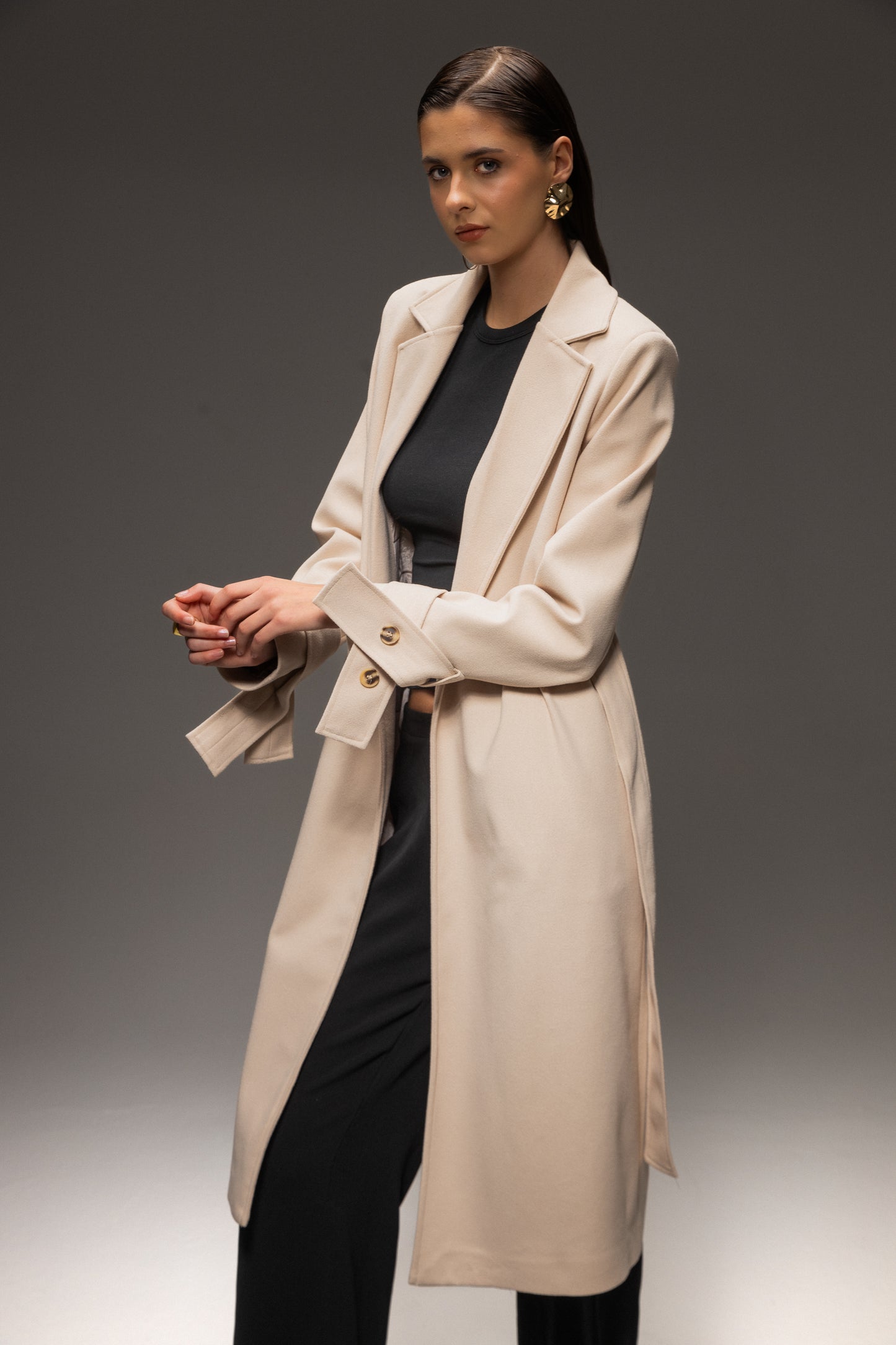 Sand Wool Coat