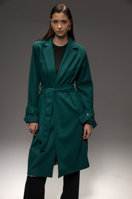 Emerald Wool Coat