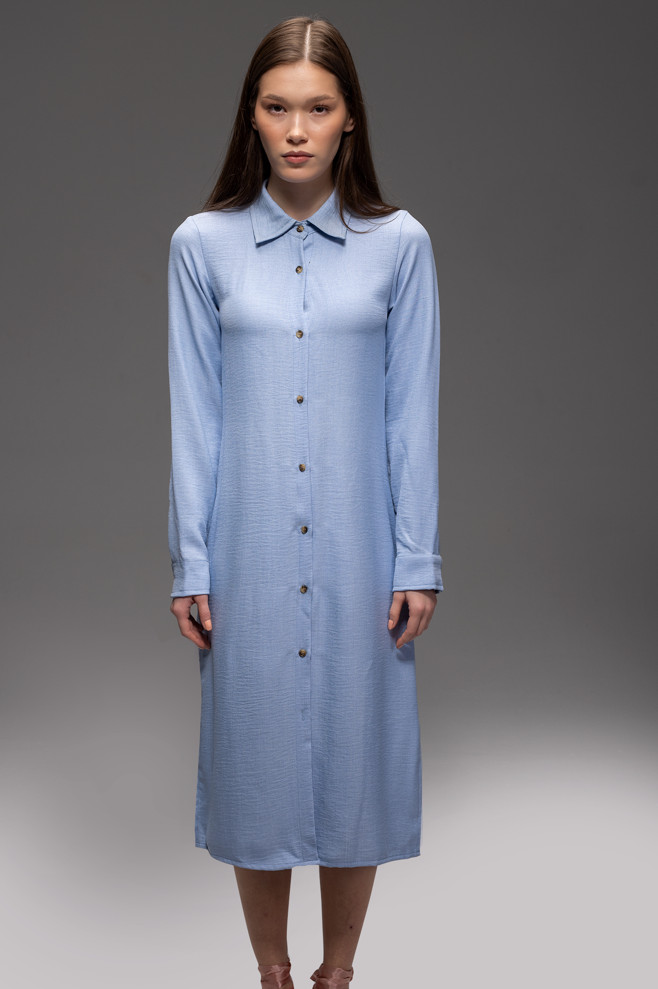 Solgar Breezy Linen Maxi Shirt Dress – Modest, Elegant & Summer-Ready