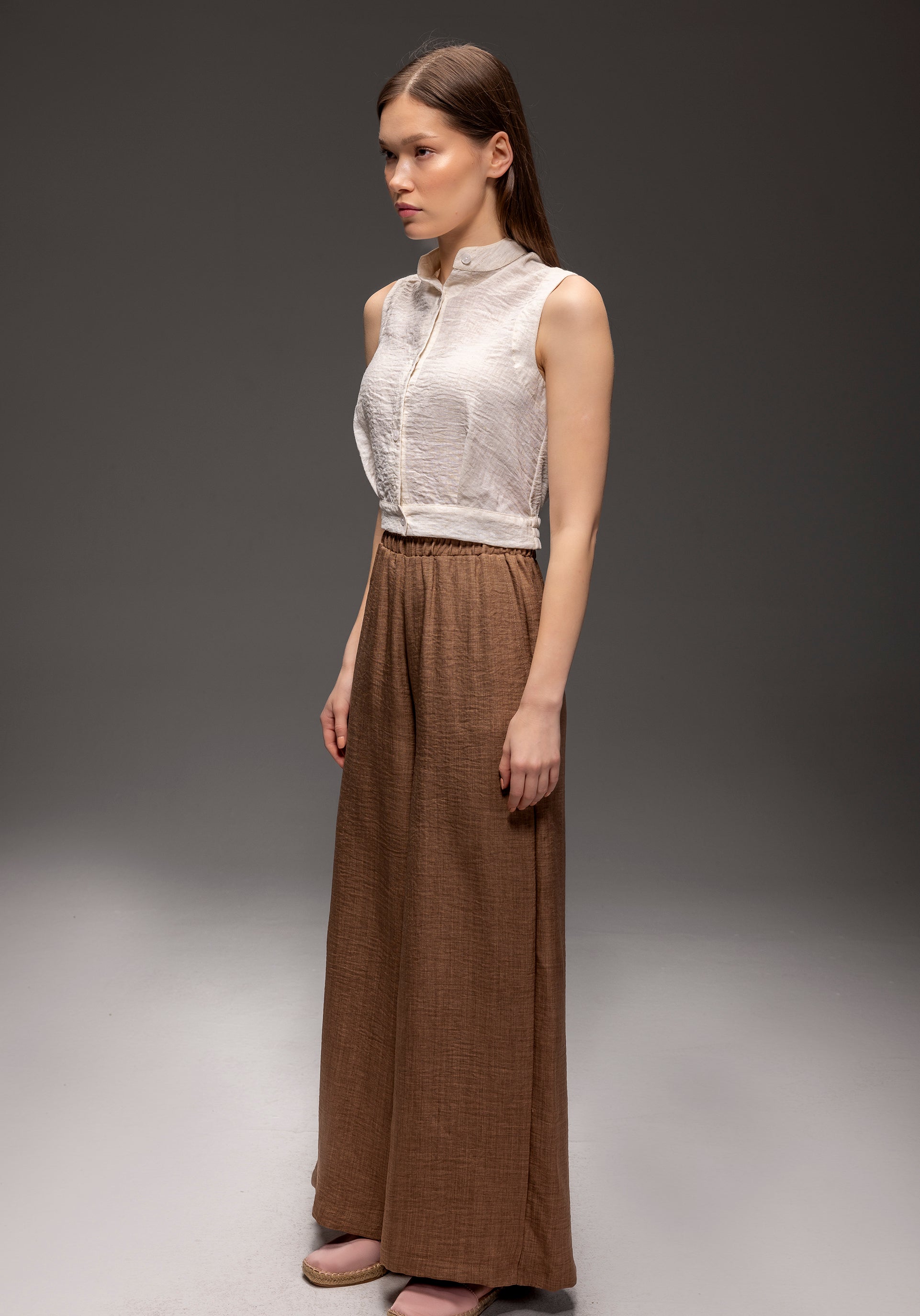 Breezy Linen Wide Leg Pants - High Waisted Summer Pants