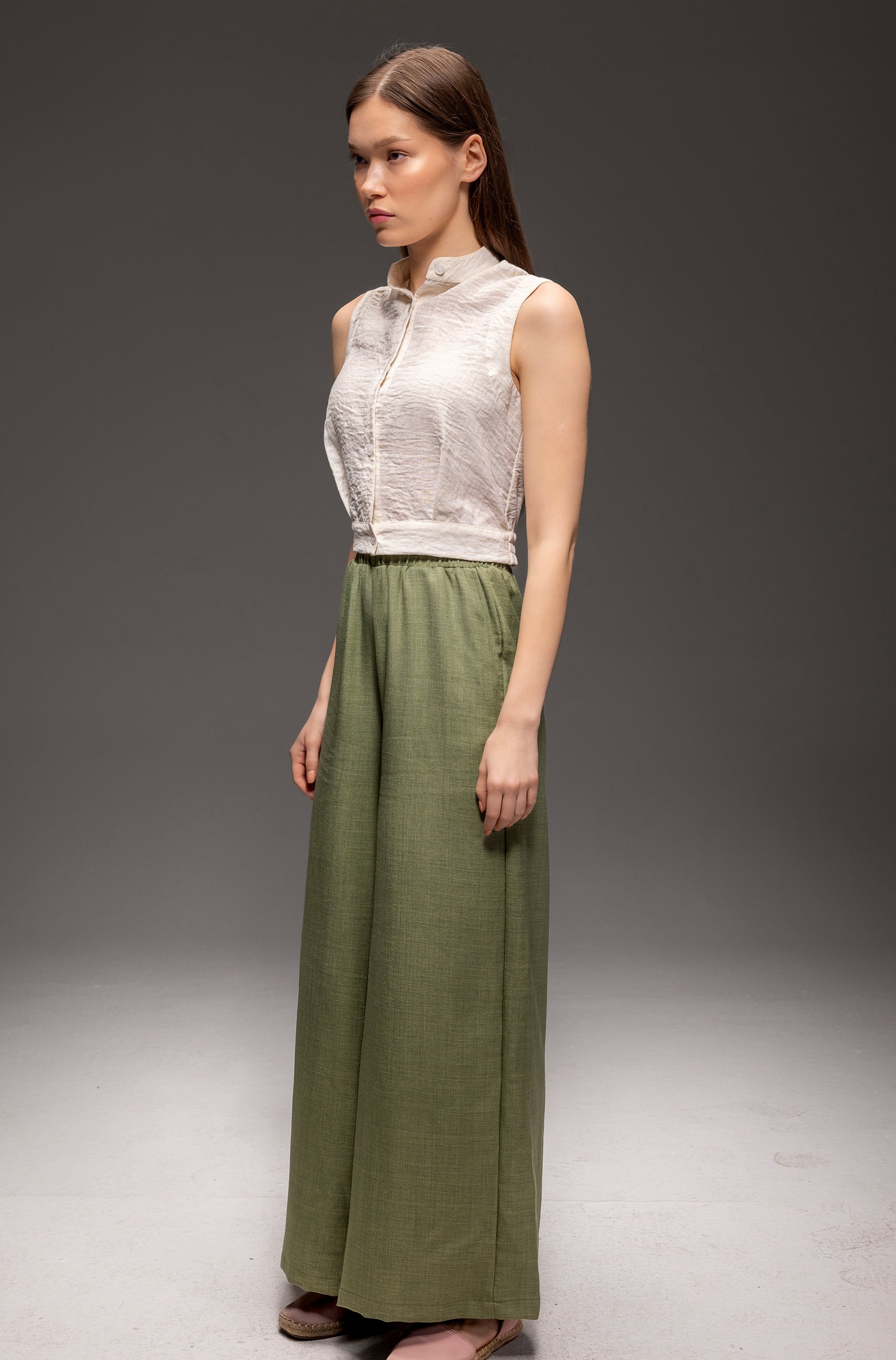Breezy Linen Wide Leg Pants - High Waisted Summer Pants