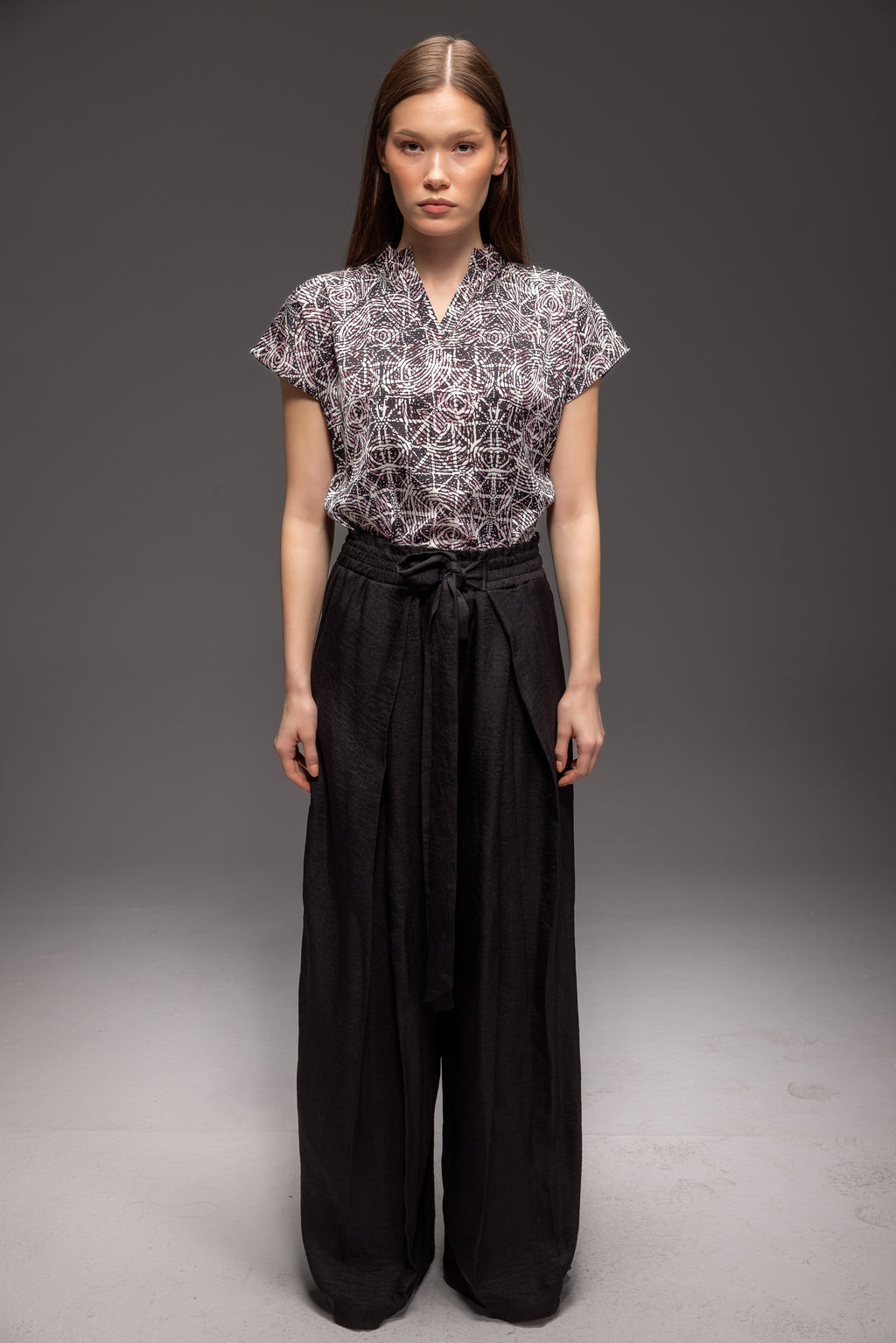 Zildjan Wide Leg Linen Pants