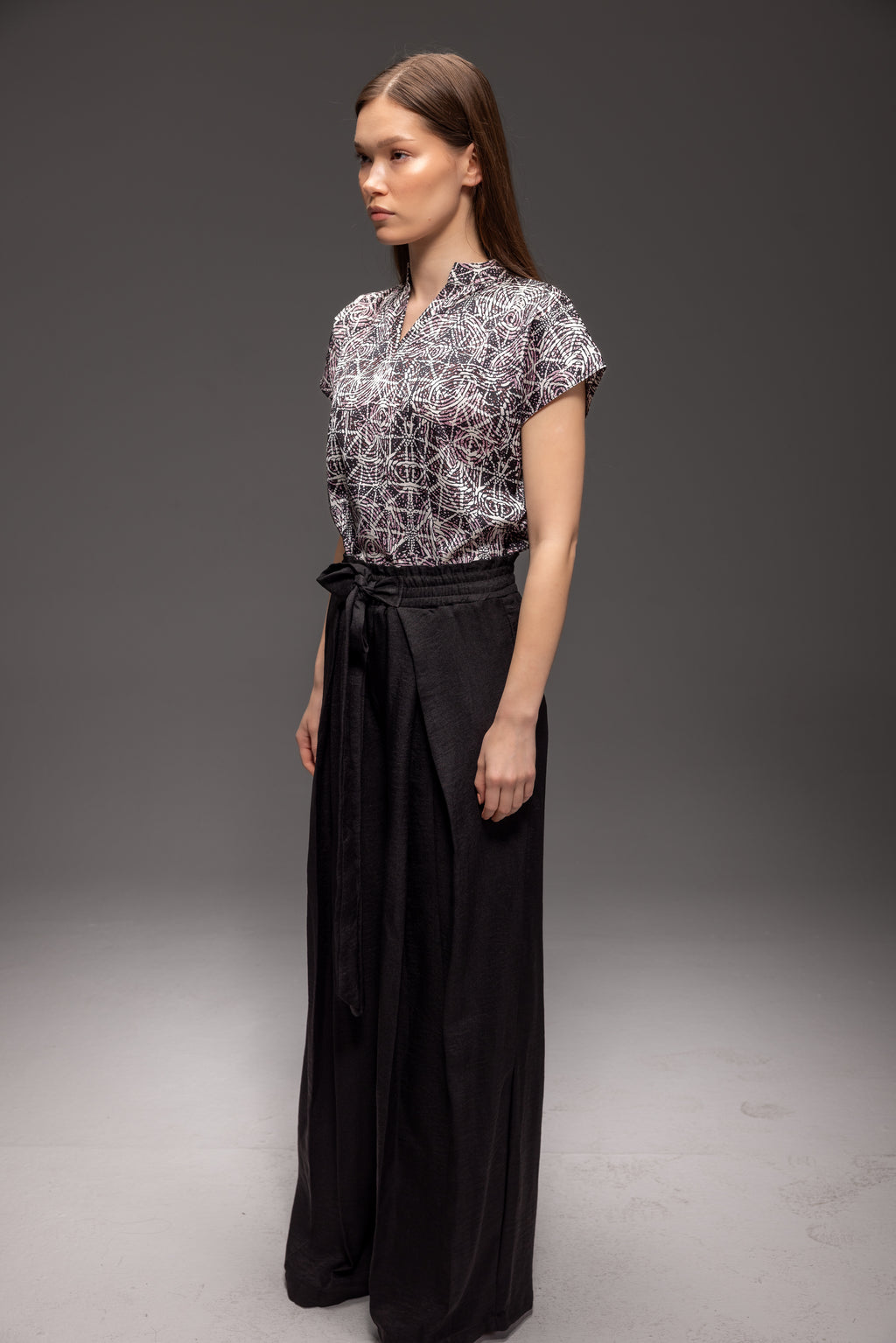 Zildjan Wide Leg Linen Pants