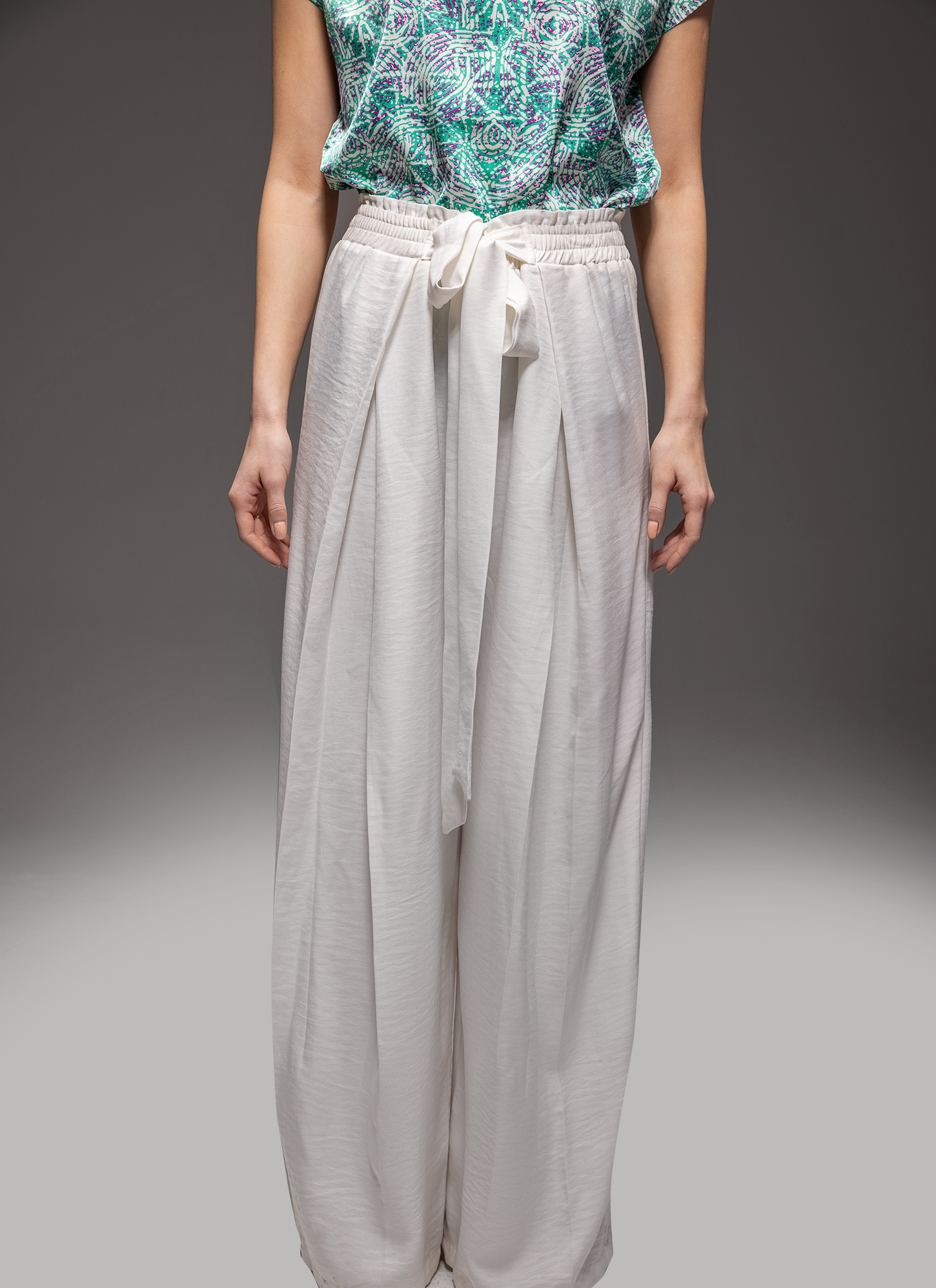 Zildjan Wide Leg Linen Pants