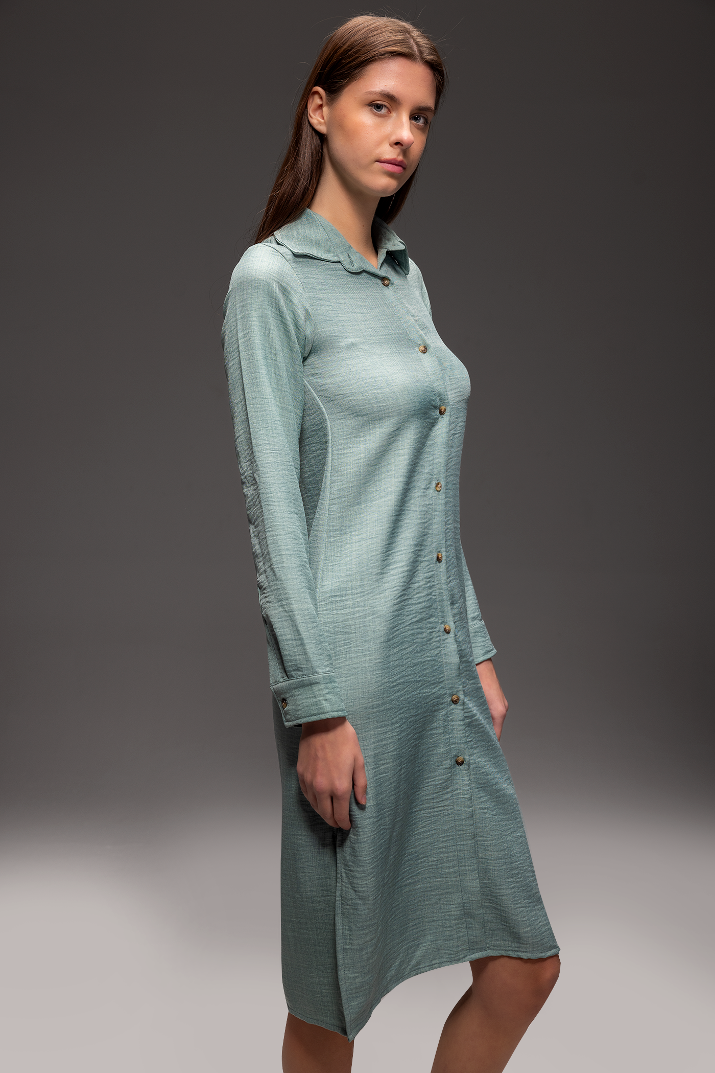 Solgar Breezy Linen Maxi Shirt Dress – Modest, Elegant & Summer-Ready